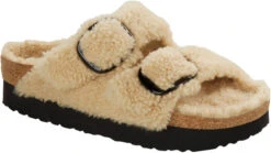 Birkenstock Women's Papillio Arizona Platform Big Buckle Shearling