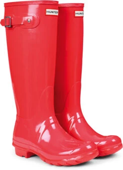 Hunter Women's Original Tall Gloss Rain Boot -Sports Shoes Discount Shop hunter womens original tall gloss rain boot bright coral wft1000rgl bco 91602.1536967724