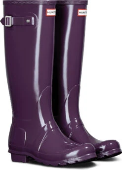 Hunter Women's Original Tall Gloss Rain Boot -Sports Shoes Discount Shop hunter womens original tall gloss rain boot purple urchin wft1000rgl prc 01615.1536967724